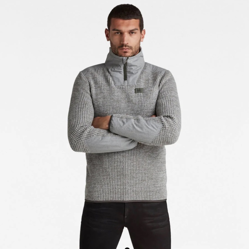 G star Raw Utility half zip knit